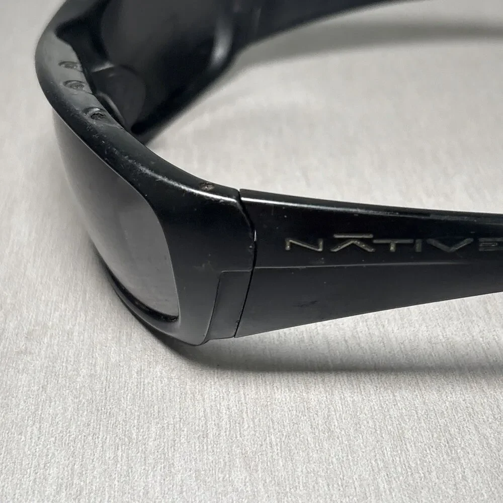 Native Sunglasses Throttle Asphalt Eyewear Black Polarized Wrap FRAMES ONLY